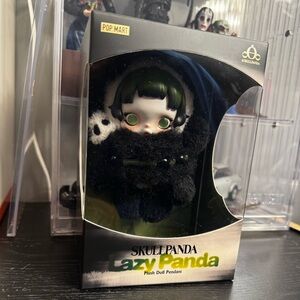 NIB Authentic Skullpanda Lazy Panda hanging pendant Popmart